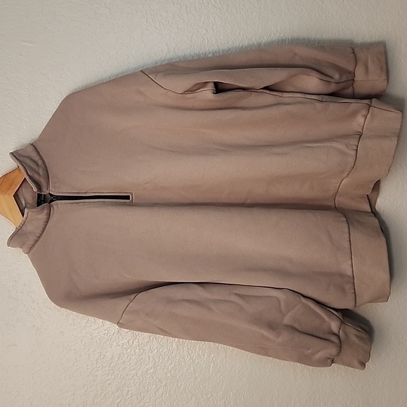 Trendy Queen Amazon 1/4 Zip Sweatshirt Khaki - Picture 2 of 12